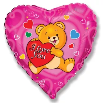 Szerelem Teddy fólia lufi 46 cm (WP)