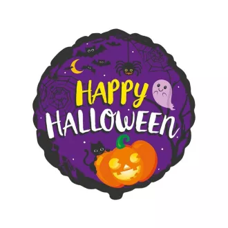 Happy Halloween Purple fólia lufi 48 cm (WP)