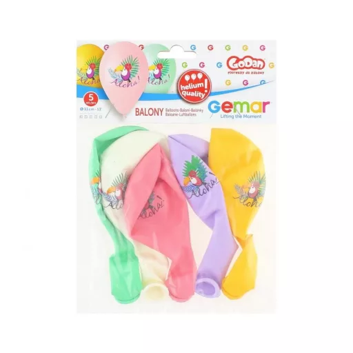 Toucan Aloha, Tukán léggömb, lufi 5 db-os 13 inch (33 cm)