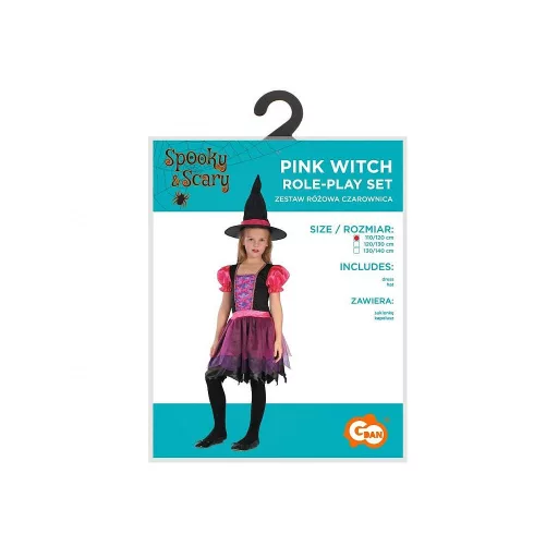 Boszorkány Pink jelmez 110/120 cm