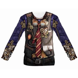 Kalóz Skull 3D férfi póló, felső L