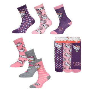Hello Kitty Purple & Rose gyerek zokni 23-34