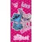 Disney Lilo és Stitch, A csillagkutya Kiss, Love fürdőlepedő, strand törölköző 70x140 cm (Fast Dry)