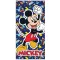 Disney Mickey Color Party fürdőlepedő, strand törölköző 70x140 cm (Fast Dry)