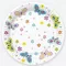 Pillangó With Flowers papírtányér 8 db-os 22,7 cm