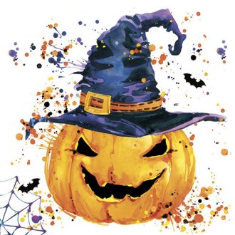 Halloween Creepy Pumpkin szalvéta 20 db-os 33x33 cm