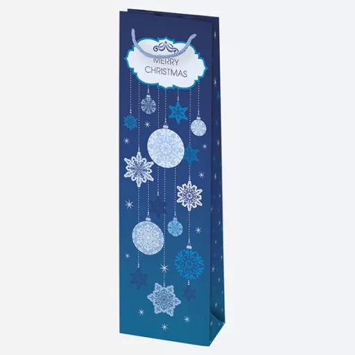 Karácsonyi Patterned papír italtáska 12x40x9 cm