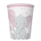Baby elefánt Pink Balloon papír pohár 8 db-os 250 ml