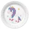 Unikornis Magical Star papírtányér 8 db-os 22,7 cm