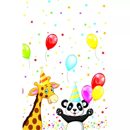 Happy Birthday Star papír asztalterítő 120x180 cm