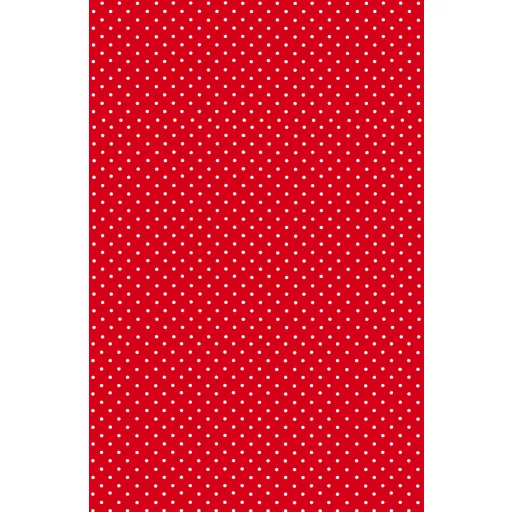 Piros White Dots papír asztalterítő 120x180 cm