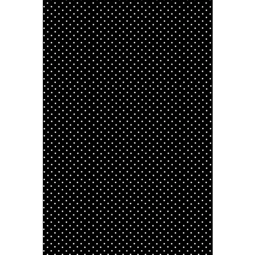 Fekete White Dots papír asztalterítő 120x180 cm