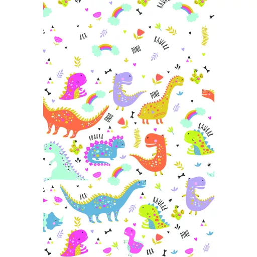 Dinoszaurusz Funny papír asztalterítő 120x180 cm