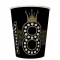 Happy Birthday 18 Hollywood Style papír pohár 8 db-os 250 ml