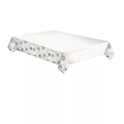 Karácsonyi Stars and Twirls papír asztalterítő 120x180 cm