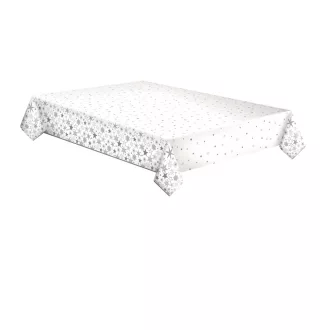 Karácsonyi Silver Stars papír asztalterítő 120x180 cm