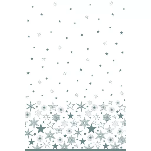 Karácsonyi Silver Stars papír asztalterítő 120x180 cm