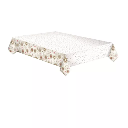 Karácsonyi Gold Stars and Twirls papír asztalterítő 120x180 cm