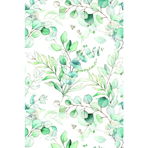 Virág Eucalyptus Twigs papír asztalterítő 120x180 cm