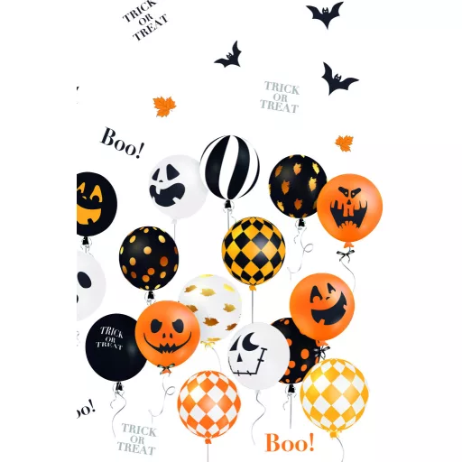 Halloween Scary Balloons papír asztalterítő 120x180 cm