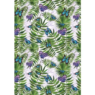 Természet Fern and Butterfly A/4 gumis mappa