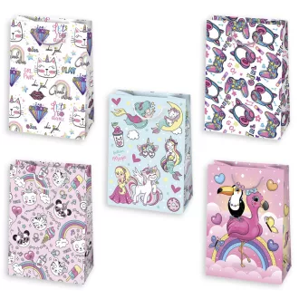   Lányos Dreaming papír ajándéktasak, ajándékzacskó 29x40x12 cm