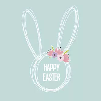 Húsvét Graphic Bunny szalvéta 20 db-os 33x33 cm
