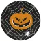 Halloween Scary Black papírtányér 8 db-os 22,7 cm