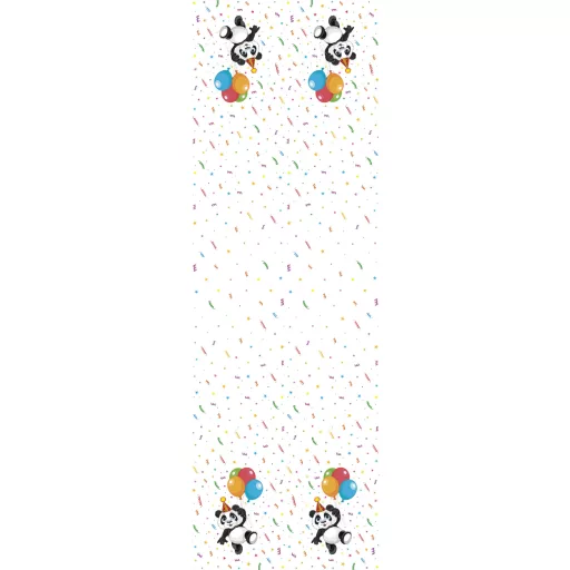 Állatos Funny Panda papír asztalterítő 120x180 cm