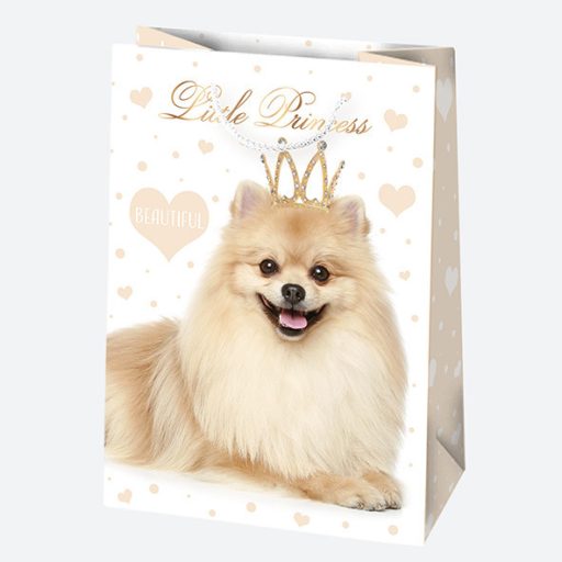 Állatos Cute papír ajándéktasak, ajándékzacskó 23x32x11 cm