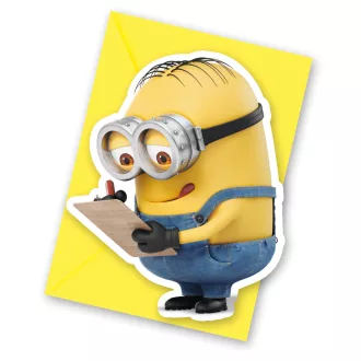 Minyonok The Rise of Gru party meghívó 6 db-os