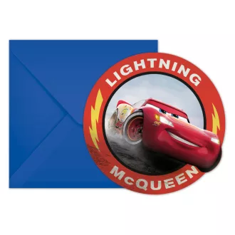 Disney Verdák Arena Race Party meghívó 6 db-os