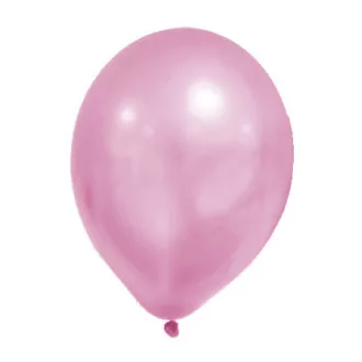 Metallic Pink Pastel léggömb, lufi 8 db-os
