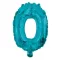 Mini 0-ás Blue szám Fólia lufi 32 cm