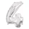 Ezüst Silver 4-es szám fólia lufi 95 cm