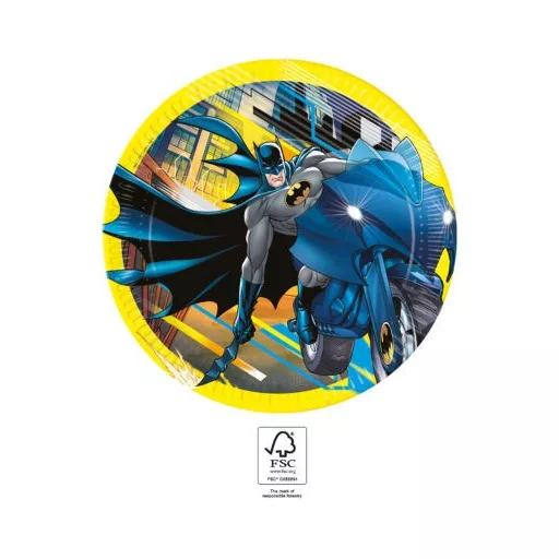 Batman Rogue Rage papírtányér 8 db-os 23 cm FSC