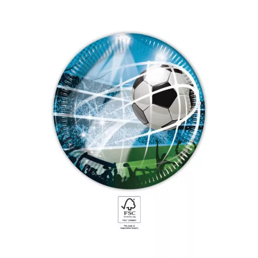 Focis Soccer Fans papírtányér 8 db-os 20 cm FSC
