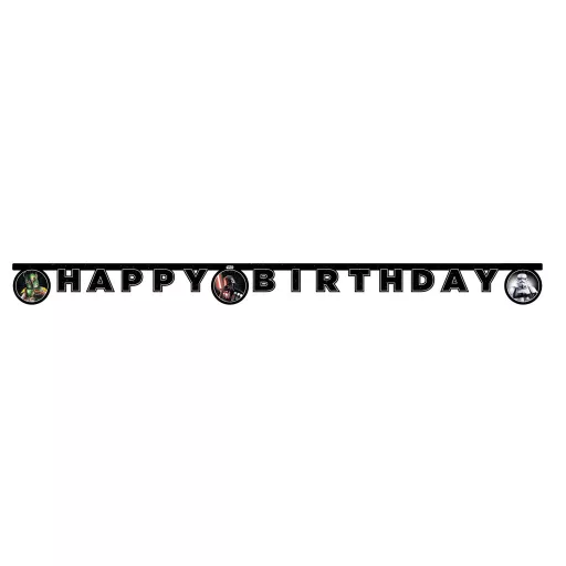 Star Wars Galaxy Happy Birthday felirat FSC 2 m