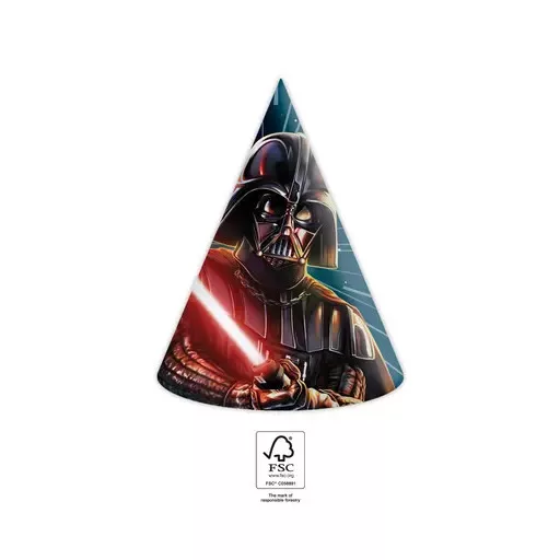 Star Wars Galaxy parti kalap, csákó 6 db-os FSC