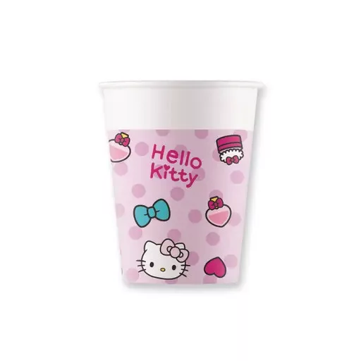Hello Kitty Fashion papír pohár 8 db-os 200 ml