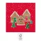 Karácsonyi Gingerhouses szalvéta 20 db-os 33x33 cm FSC