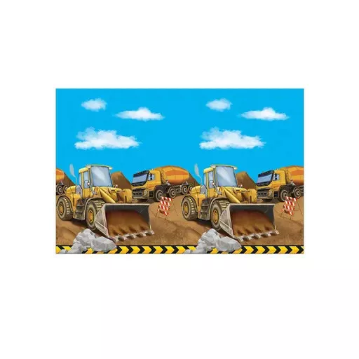 Építkezés Grabber műanyag asztalterítő 120x180 cm