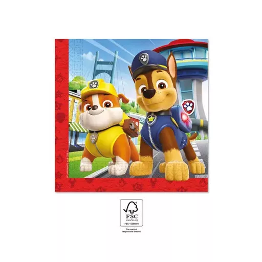 Mancs Őrjárat Rescue Heroes szalvéta 20 db-os 33x33 cm FSC