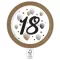 Happy Birthday 18 Milestone papírtányér 8 db-os 23 cm FSC