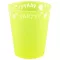 Yellow Fluorescent, Sárga micro prémium műanyag pohár 250 ml