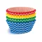 Színes Rainbow mini muffin papír 40 db-os