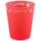 Red, Piros micro prémium műanyag pohár 250 ml