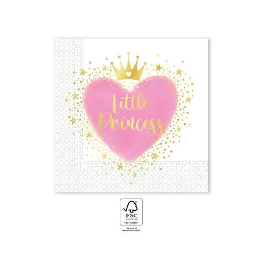 Hercegnők Little Princess szalvéta 20 db-os 33x33 cm FSC