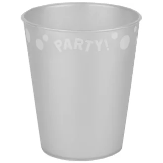 Silver, Ezüst micro prémium műanyag pohár 250 ml