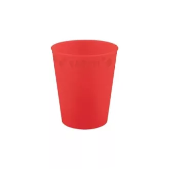 Piros Bright red micro prémium műanyag pohár 250 ml